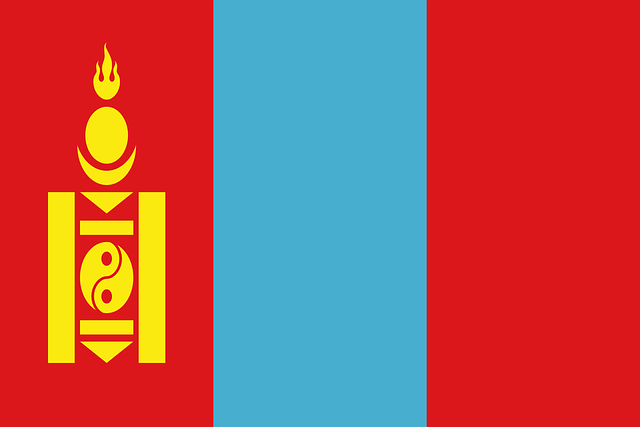 living in mongolia flag