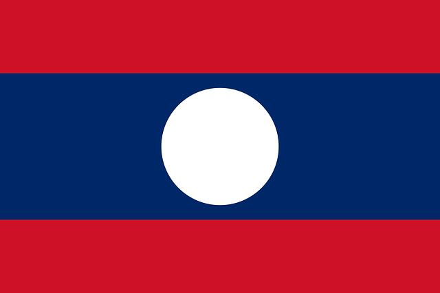 living in laos flag