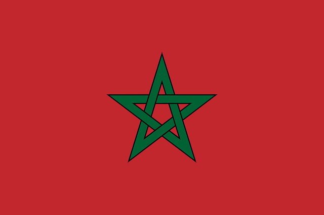 living in morocco flag