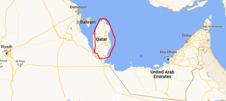 life in qatar map