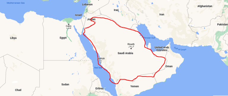 moving to saudi arabia map