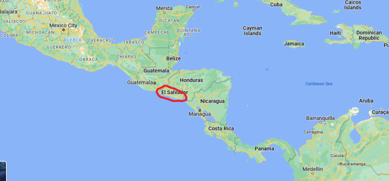 moving to el salvador map