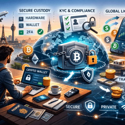 How to use crypto safely when living abroad (custody, KYC, liquidity)