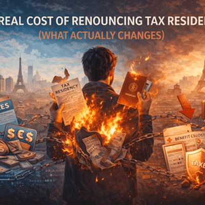 The Real Cost of Renouncing Tax Residency (What Actually Changes)